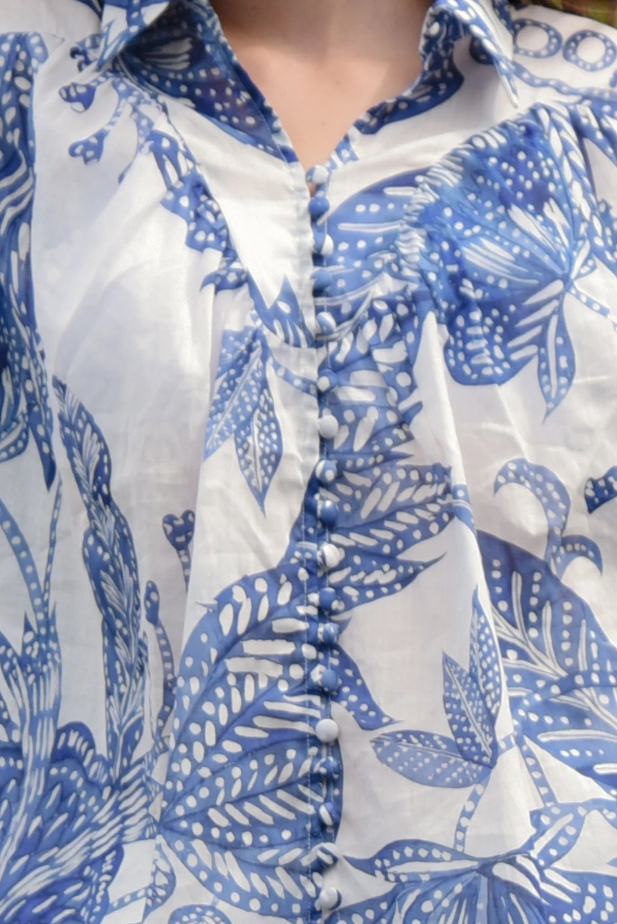 Coop Belle of the Billow Blouse - Blue-Tanical