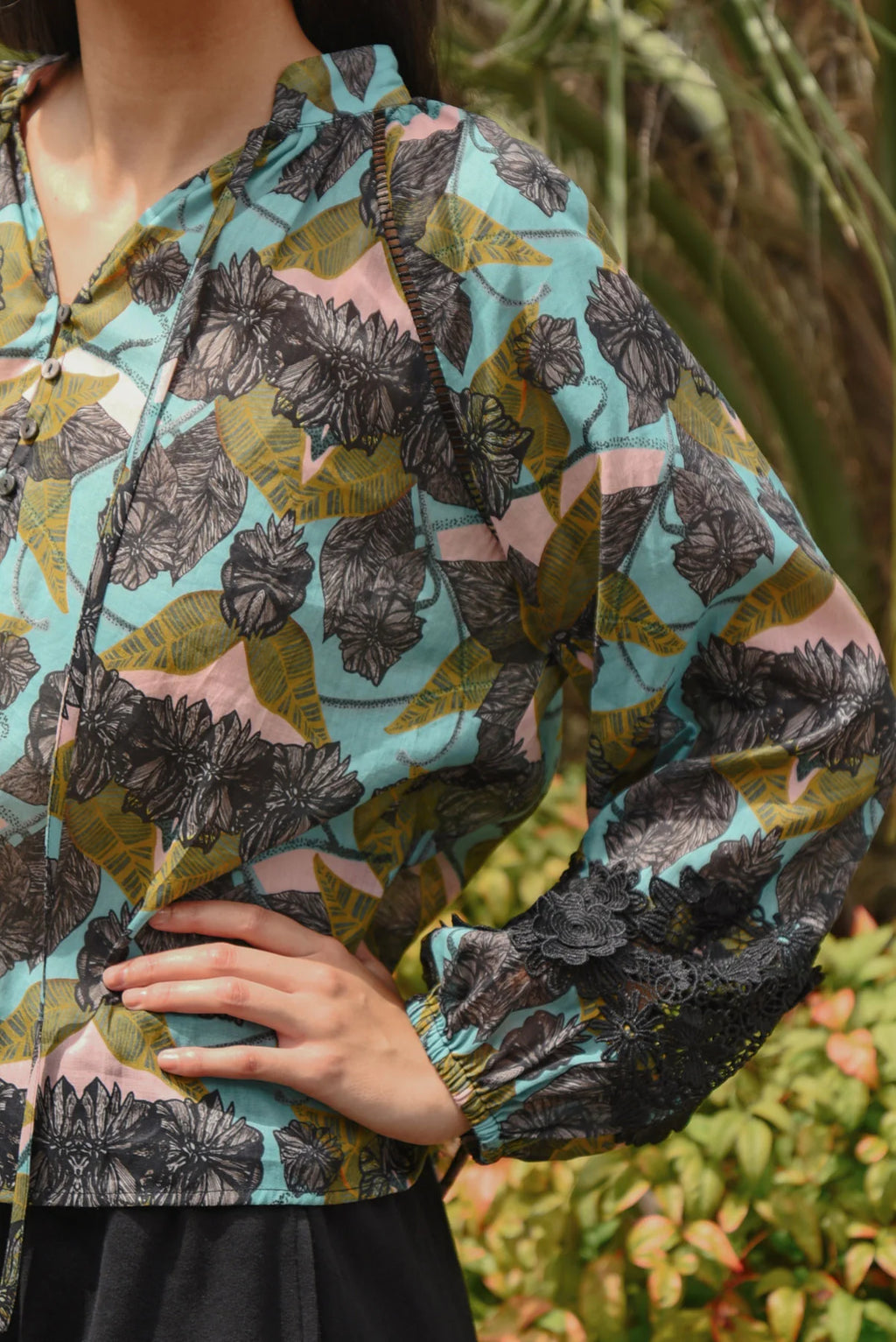Coop Lace To The Top Blouse