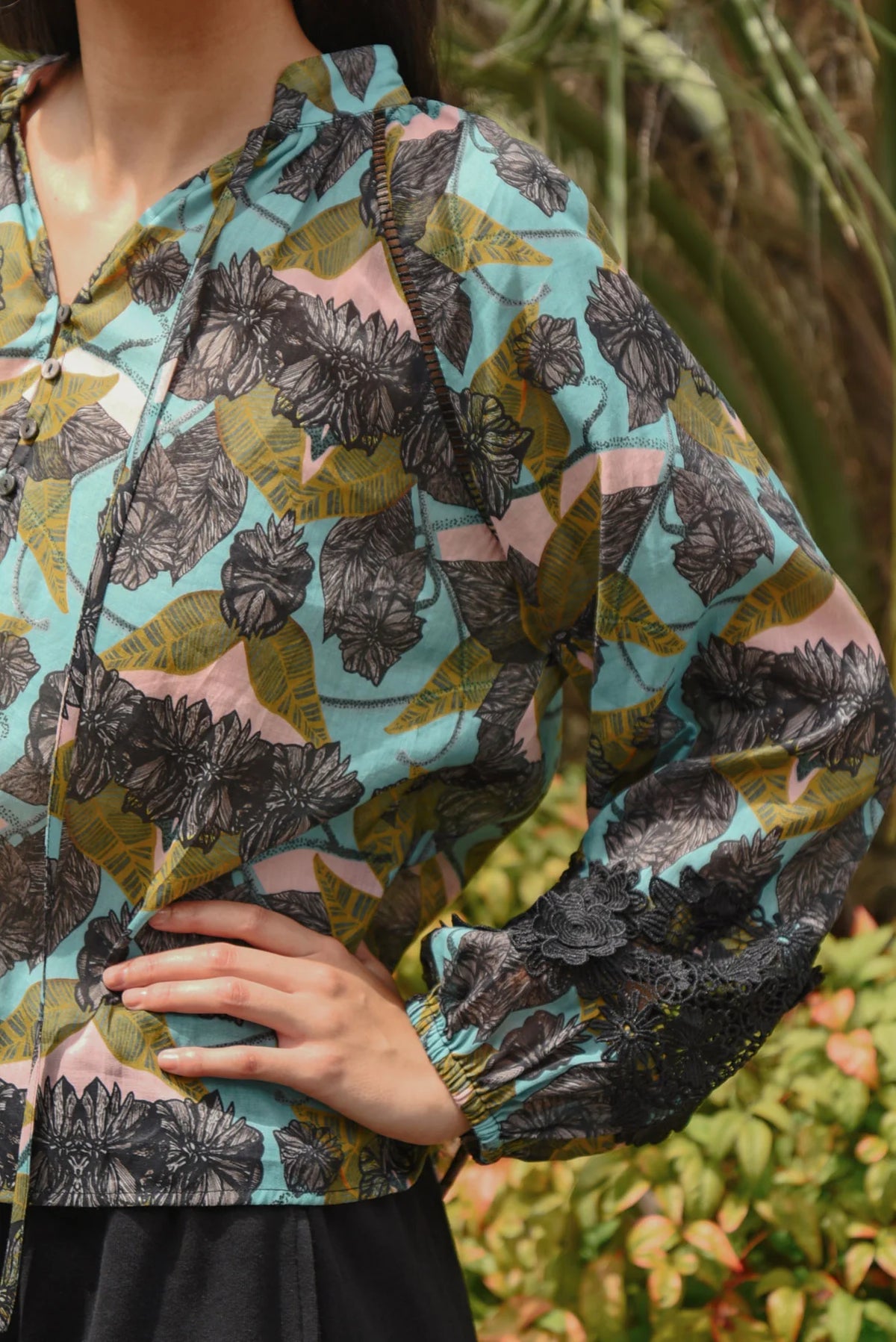 Coop Lace To The Top Blouse