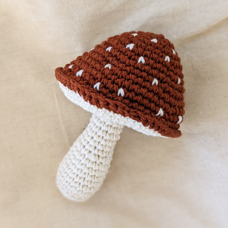 Crochet Toadstool Rattle