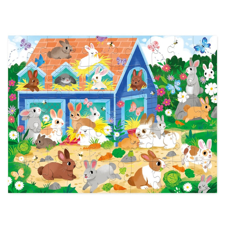 50 Piece House Puzzle Bunny House