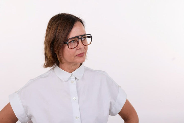 12pm Reader Glasses - Black to Tort