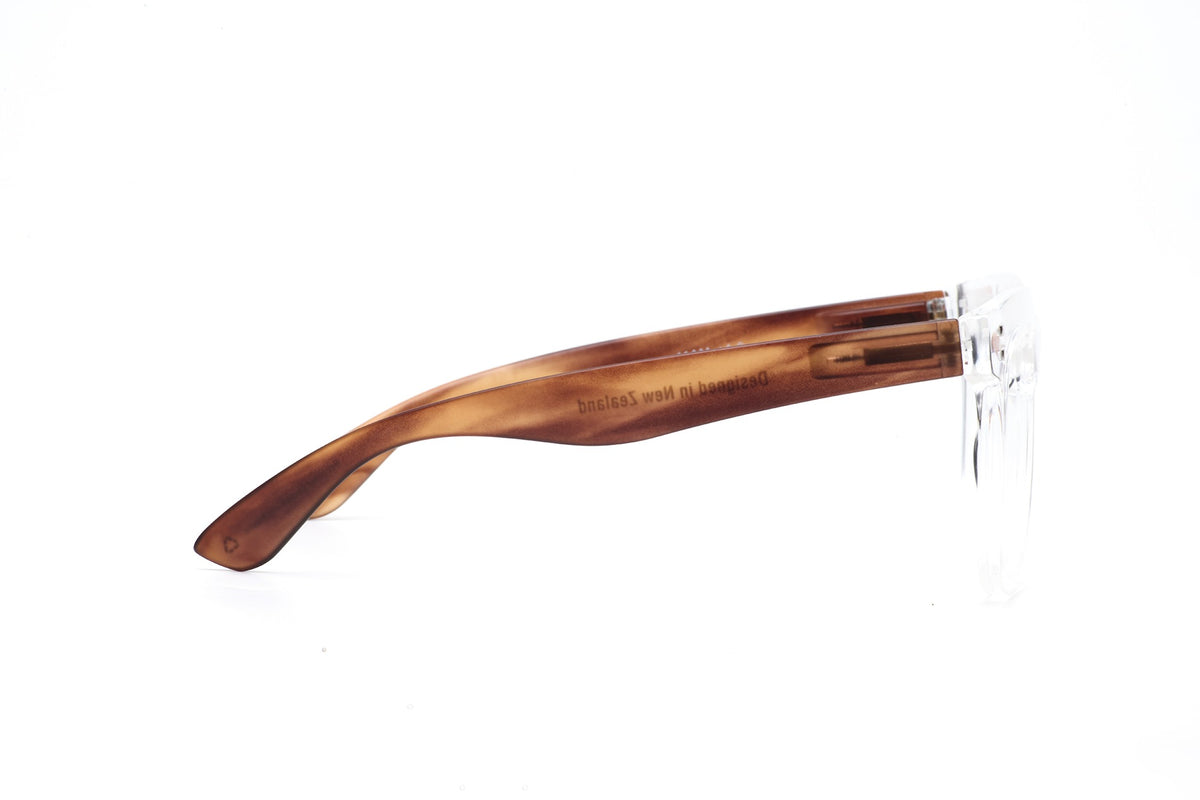 11am Reader Glasses - Crystal w Havana