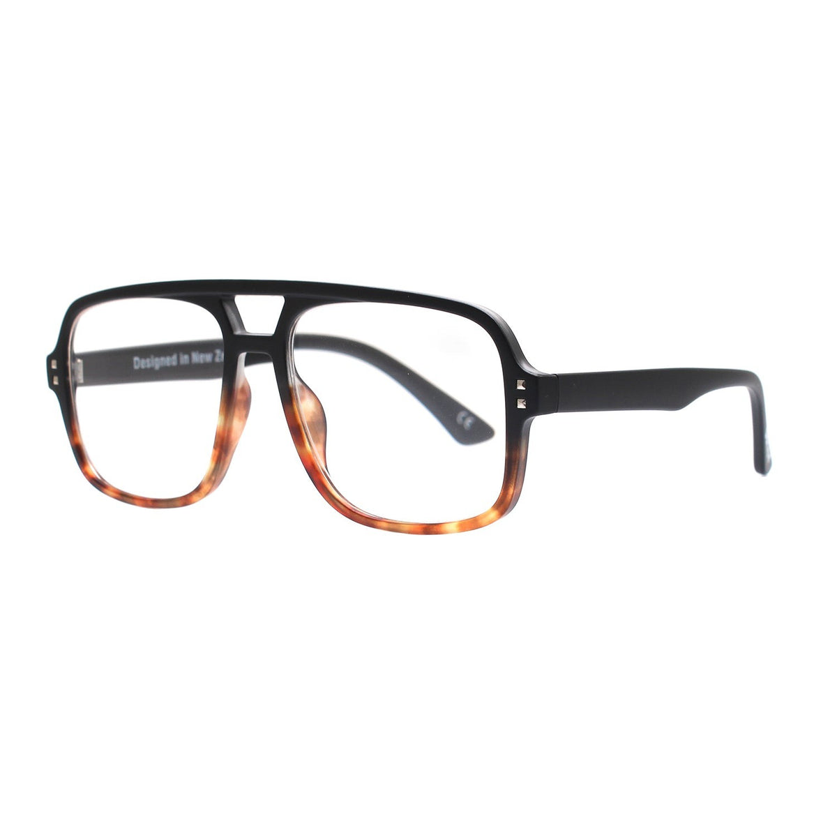 12pm Reader Glasses - Black to Tort