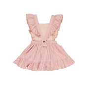 Daisy Reversible Bib Dress - Dusty Rose + Sunkiss Was $85 Now