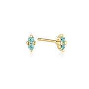 Gold Birth Stone Earrings