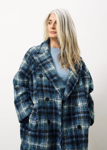 Delphina Coat - Petrol Bleu Last One Was $599 Now