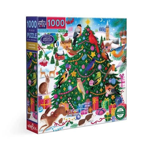 1000 Piece Puzzle - Christmas Songbirds