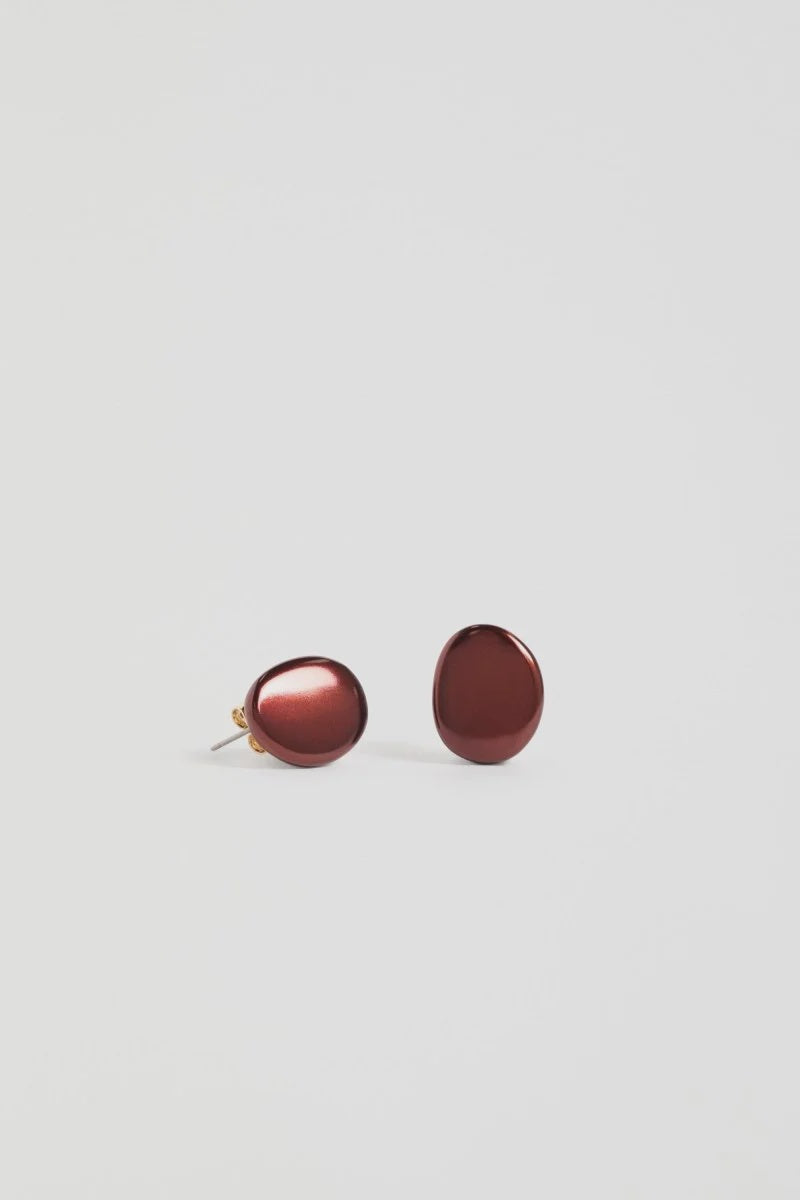 Atur Mini Stud Earrings - Espresso