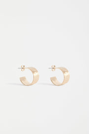 Elk Gold Gild Hoop Earrings - Gold