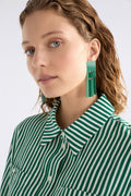 Medden Drop Earrings - Verdant Ortler Print