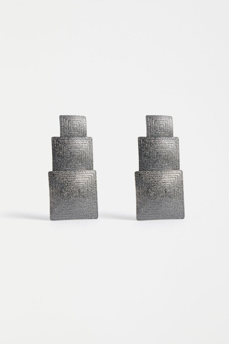 Elk  Metri Drop Earrings - Gunmetal
