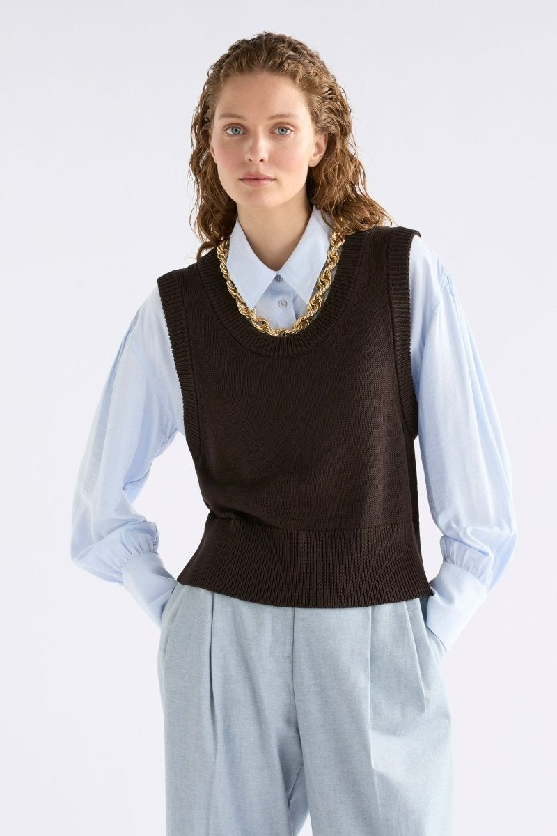 Elk Mikkel Vest - Chocolate Was $199 NOW
