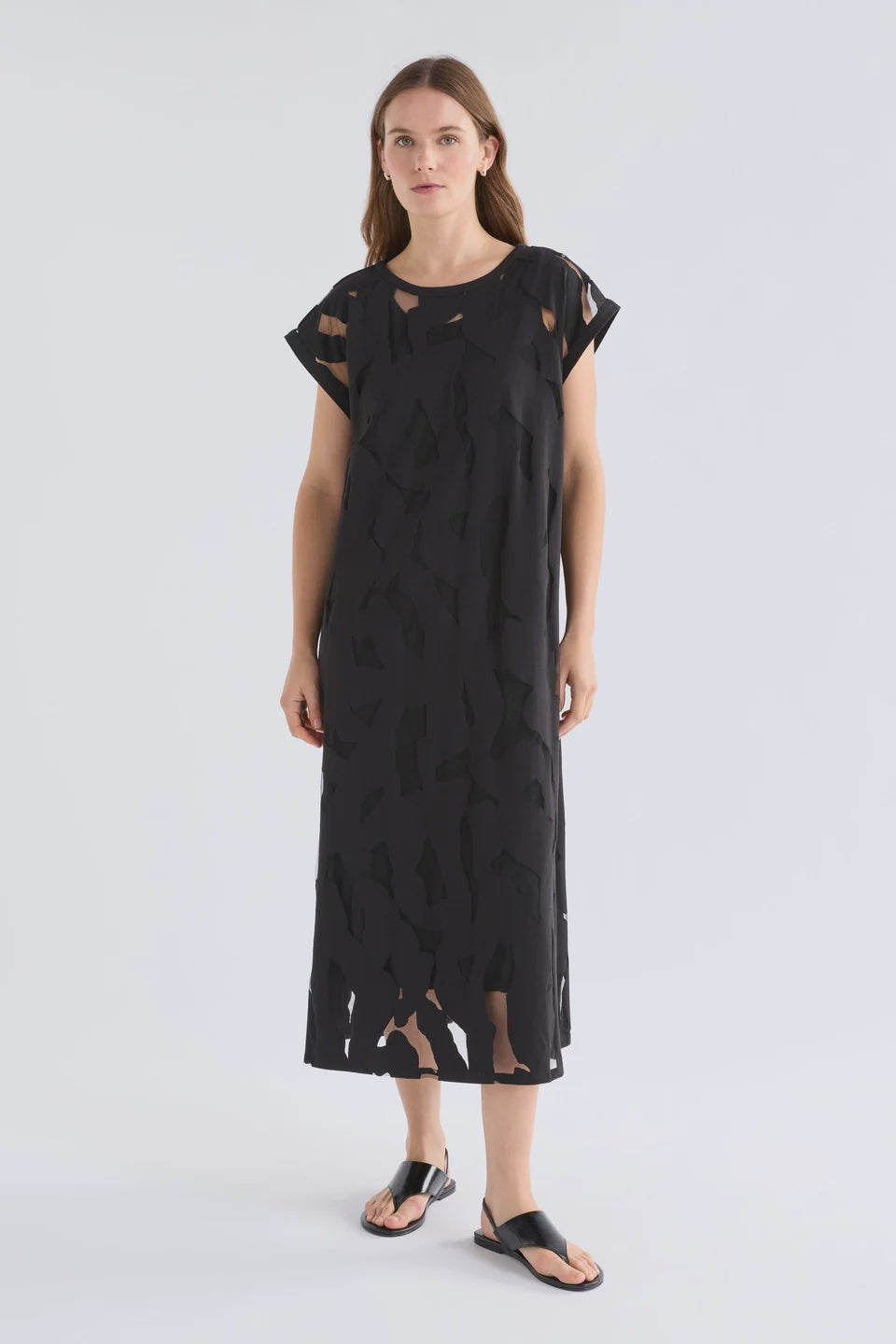 Elk Varr Burnout Dress - Black