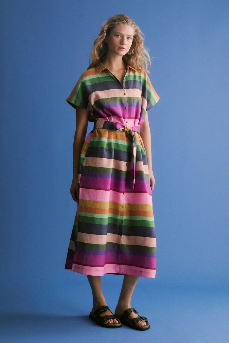 Elk Tilko Shirt Dress - Lysbro Print