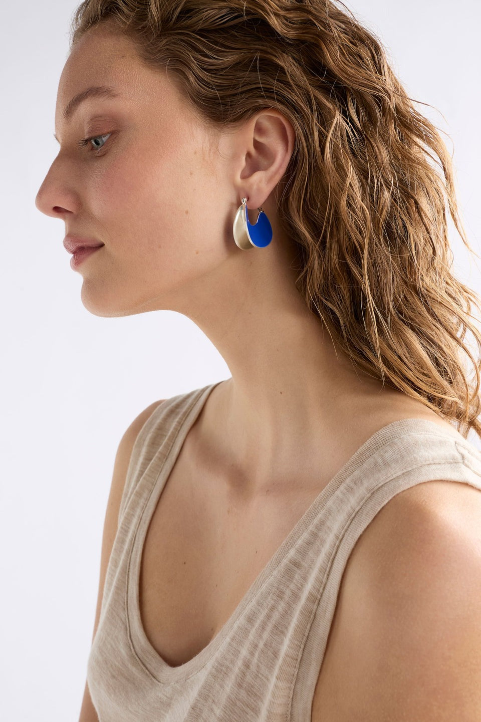 Apenn Large Earrings - Electric Blue