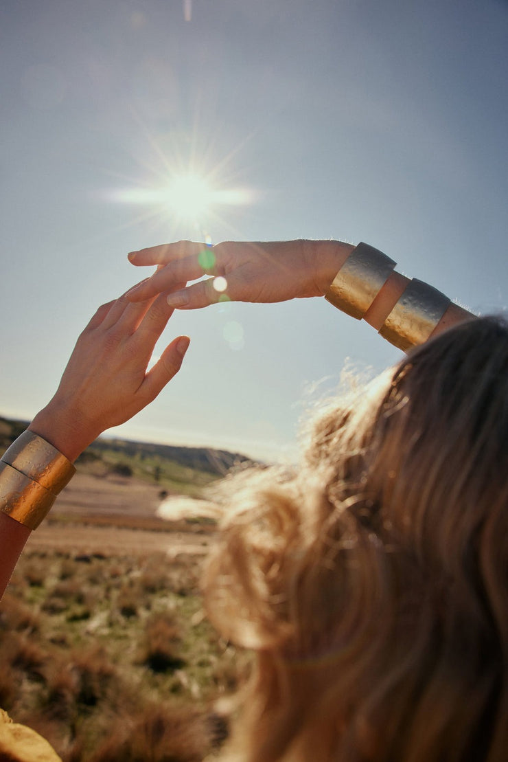 Elk Gild Cuff Bangle -Gold