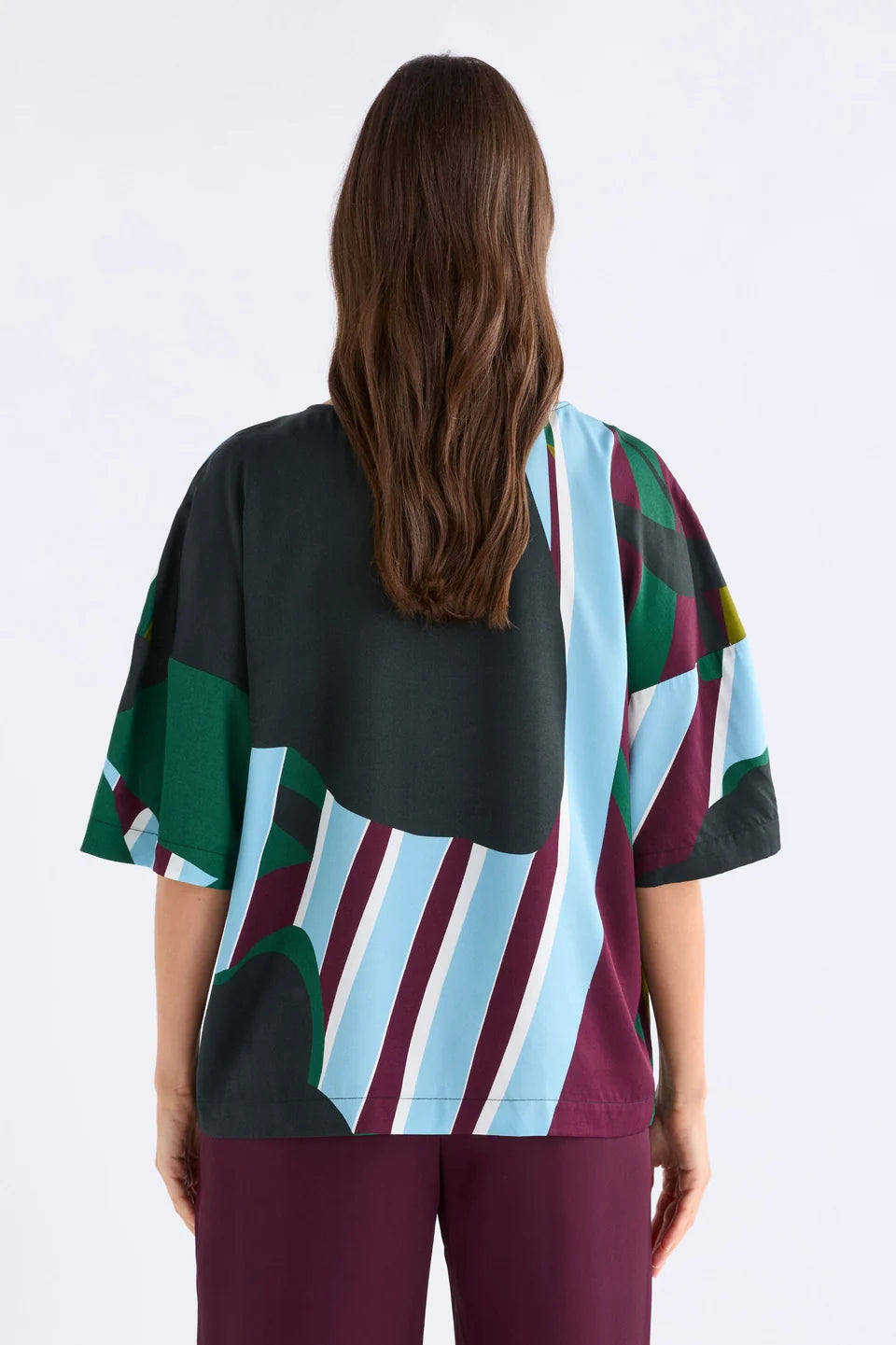 Elk Kobaii Top - Stribe Print