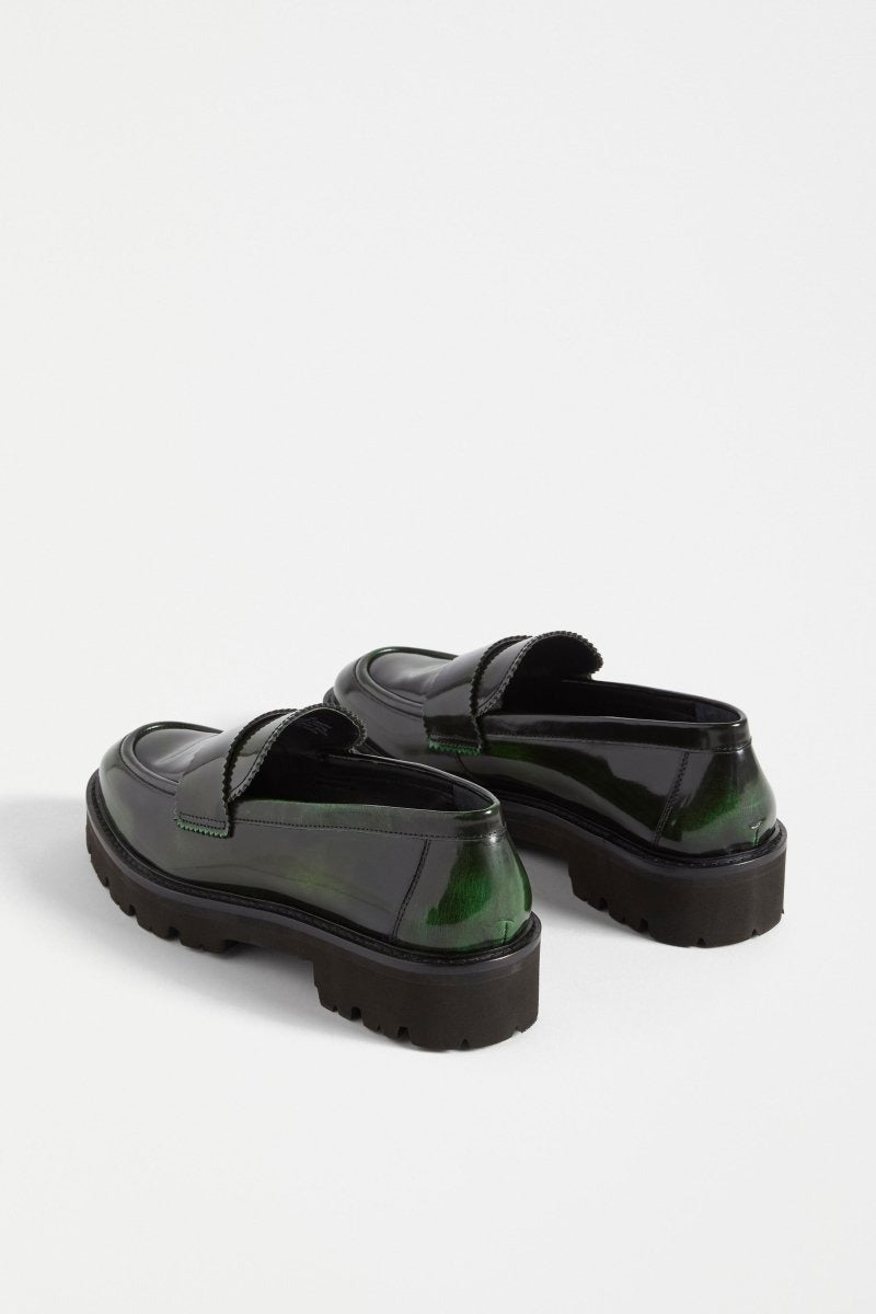 Elk Tirstta Platform Loafer - Dark Green