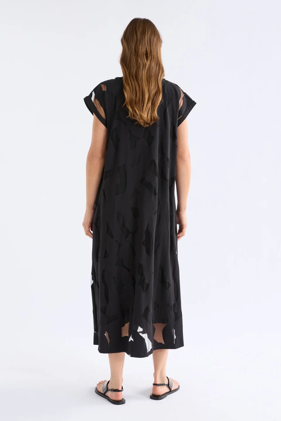 Elk Varr Burnout Dress - Black