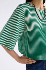 Elk Llinen Top - Ortler Print