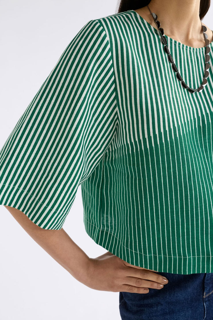 Elk Llinen Top - Ortler Print