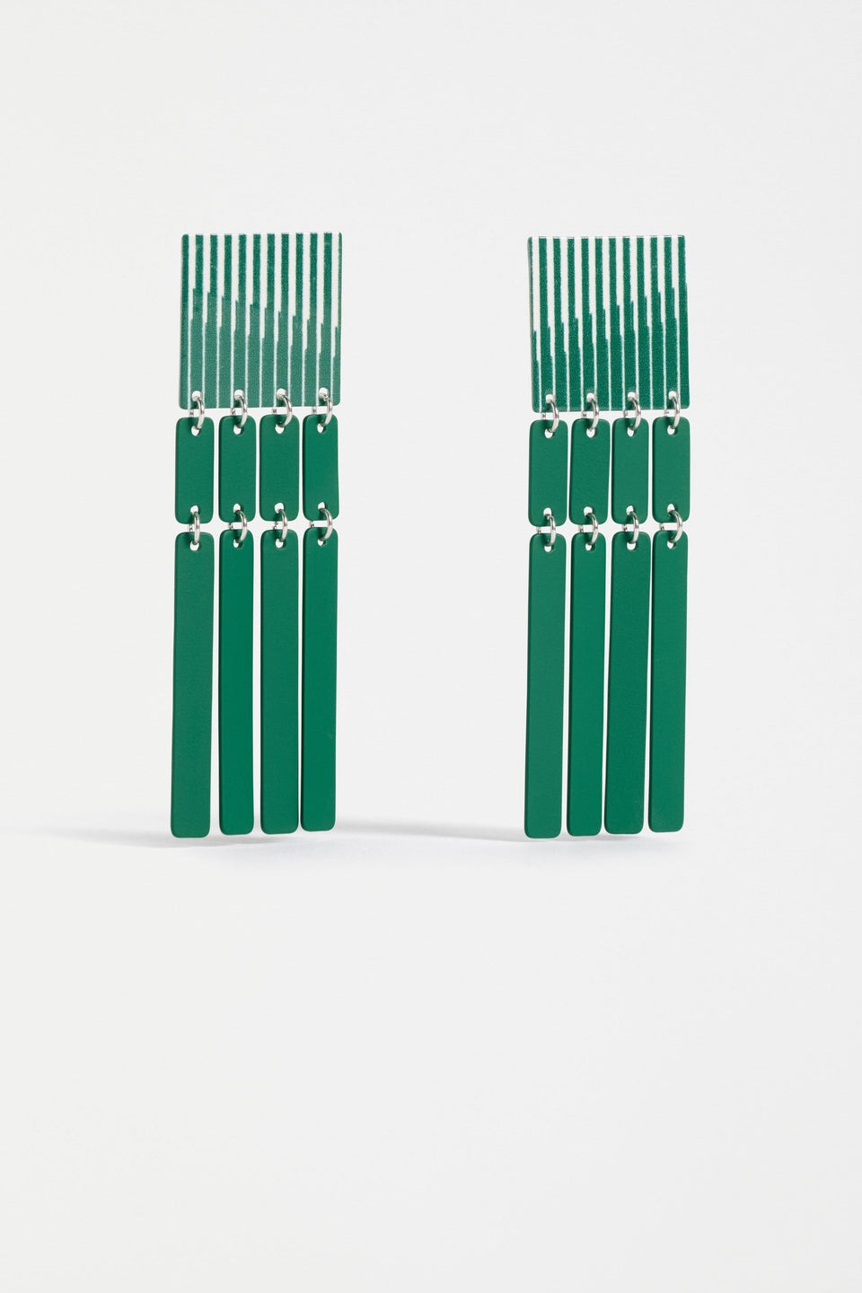 Medden Drop Earrings - Verdant Ortler Print
