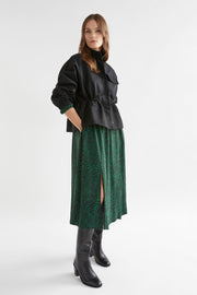 Elk Dega Dress - Green Sinda Print