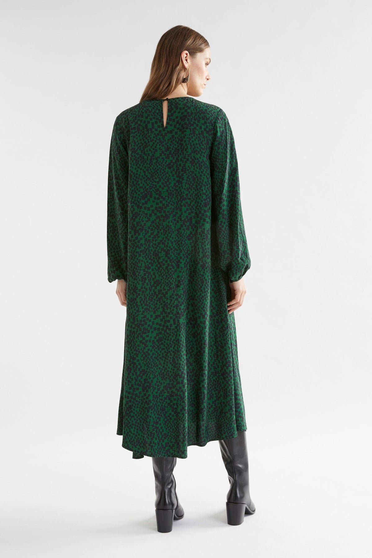 Elk Dega Dress - Green Sinda Print  Last Sizes Was $369 Now