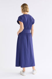 Elk Evve Dress - Chocolate/Cobalt