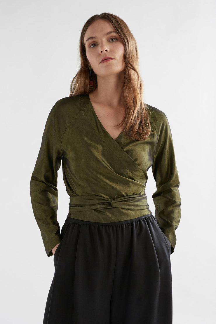 Elk Medjal Top - Gold/ Black