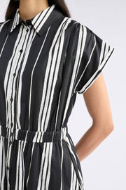 Elk Reza Shirt Dress - Fez Print Black