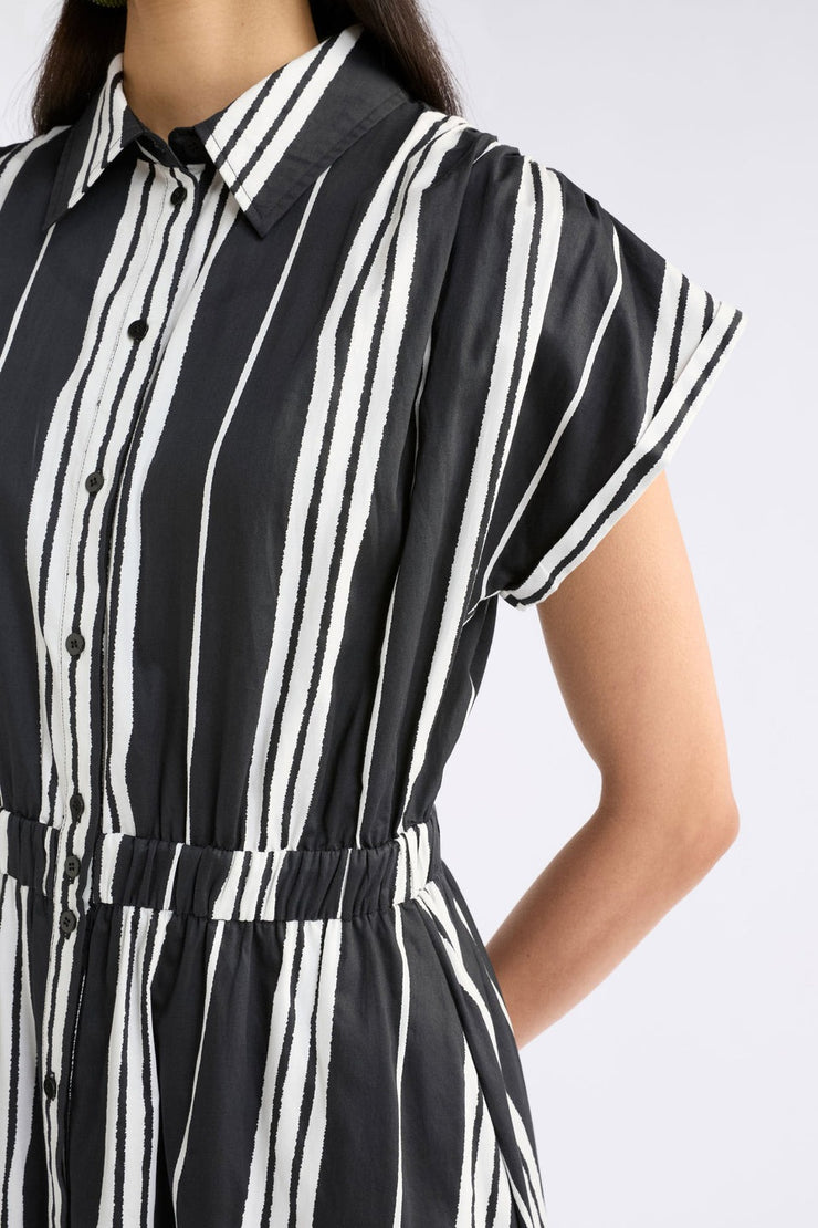 Elk Reza Shirt Dress - Fez Print Black