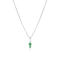 Sterling Silver Binary Gemstone Necklaces