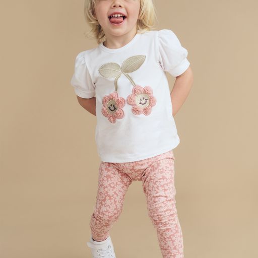 Smile Floral Legging - Dusty Rose Were $60 Now