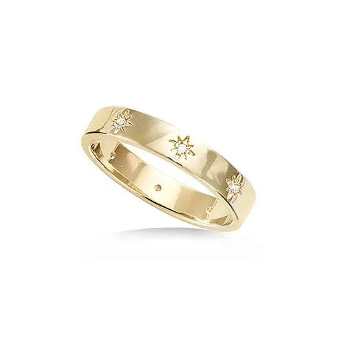 18K French Gold Milky Way Band