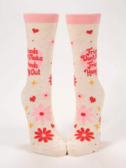 Womens Crew Socks - Friends Hang Out