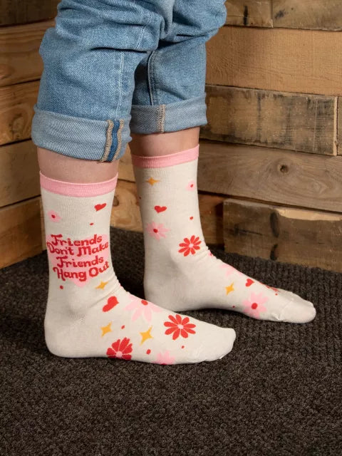 Womens Crew Socks - Friends Hang Out