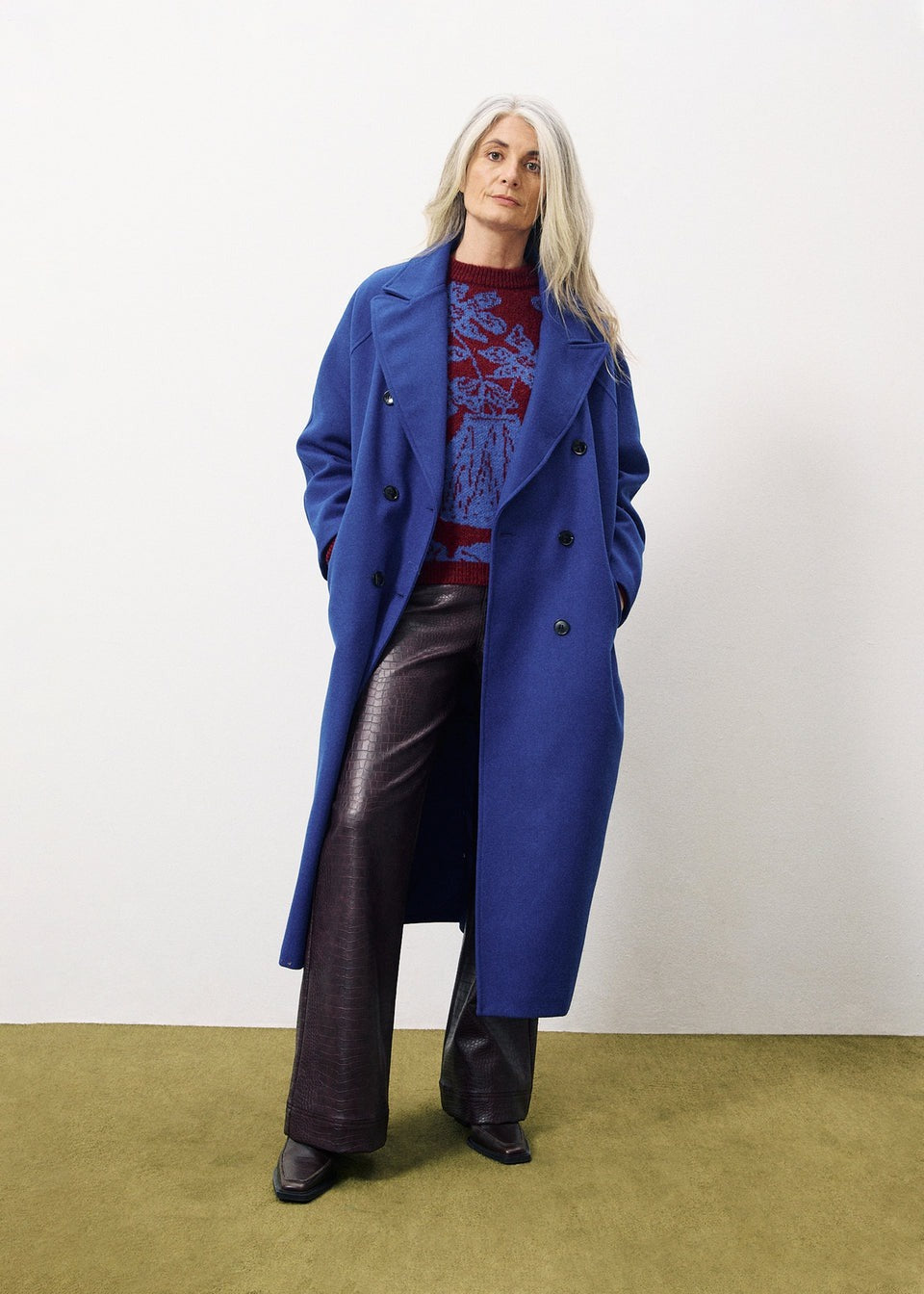 Delphina Coat - Electric Blue Was $579 Now