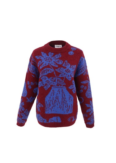 Egenie Sweater - Flora Blue Was $190 Now