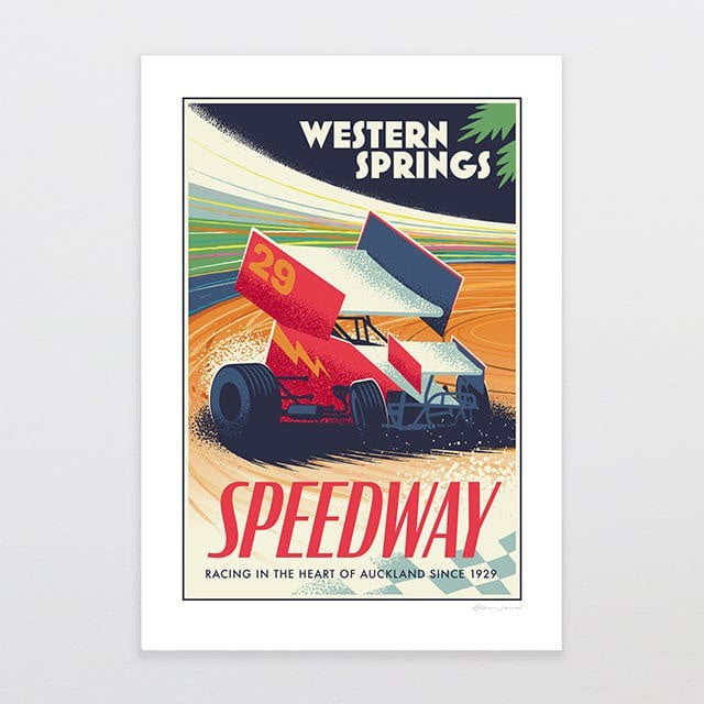 Glenn Jones Print - Speedway