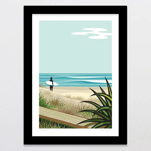 Glenn Jones Print - Surf Beach Print