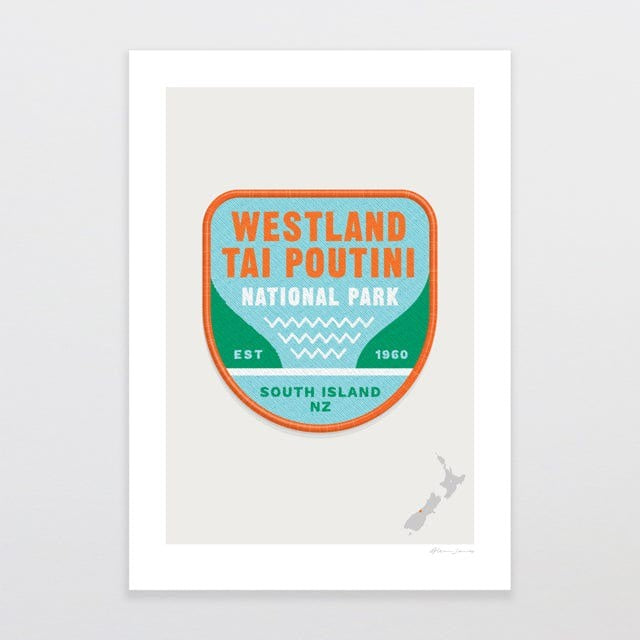 National Park Patch Print - Westland Tai Poutini