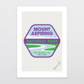 National Park Patch Print - Mount Aspiring