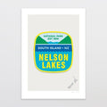 National Park Patch Print - Nelson Lakes