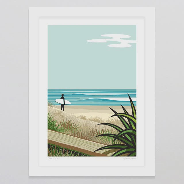Glenn Jones Print - Surf Beach Print
