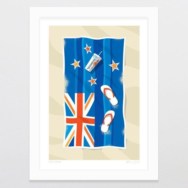 Glenn Jones Print - Kiwi Summer