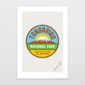 National Park Patch Print - Tongariro