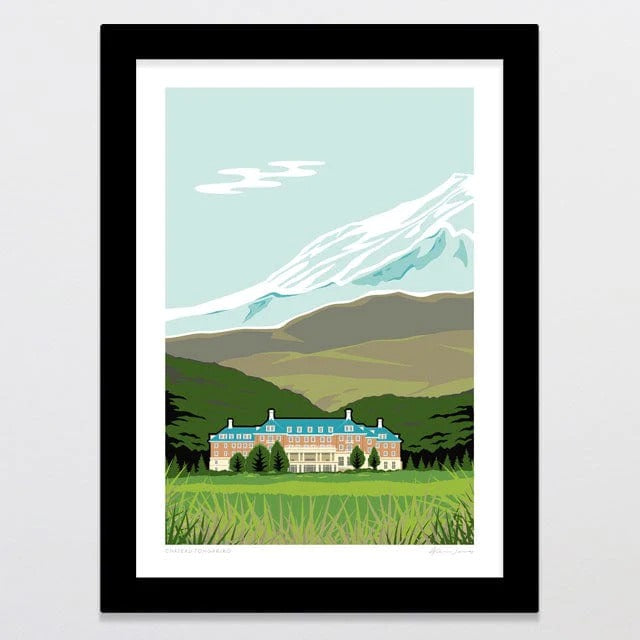 Glenn Jones Print - Chateau Tongariro