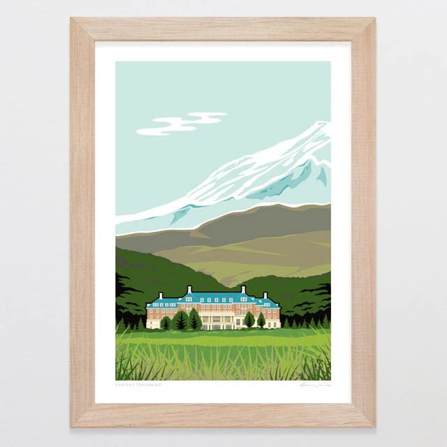 Glenn Jones Print - Chateau Tongariro